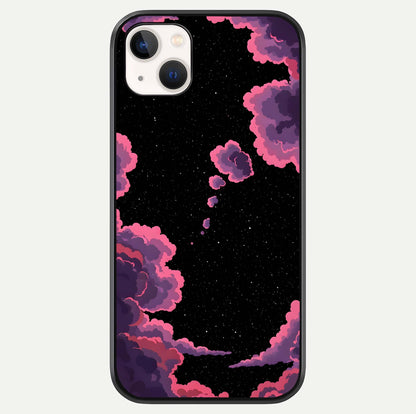 Cosmic Cloud Journey Glass Case For iPhone 14 Plus by Custom World