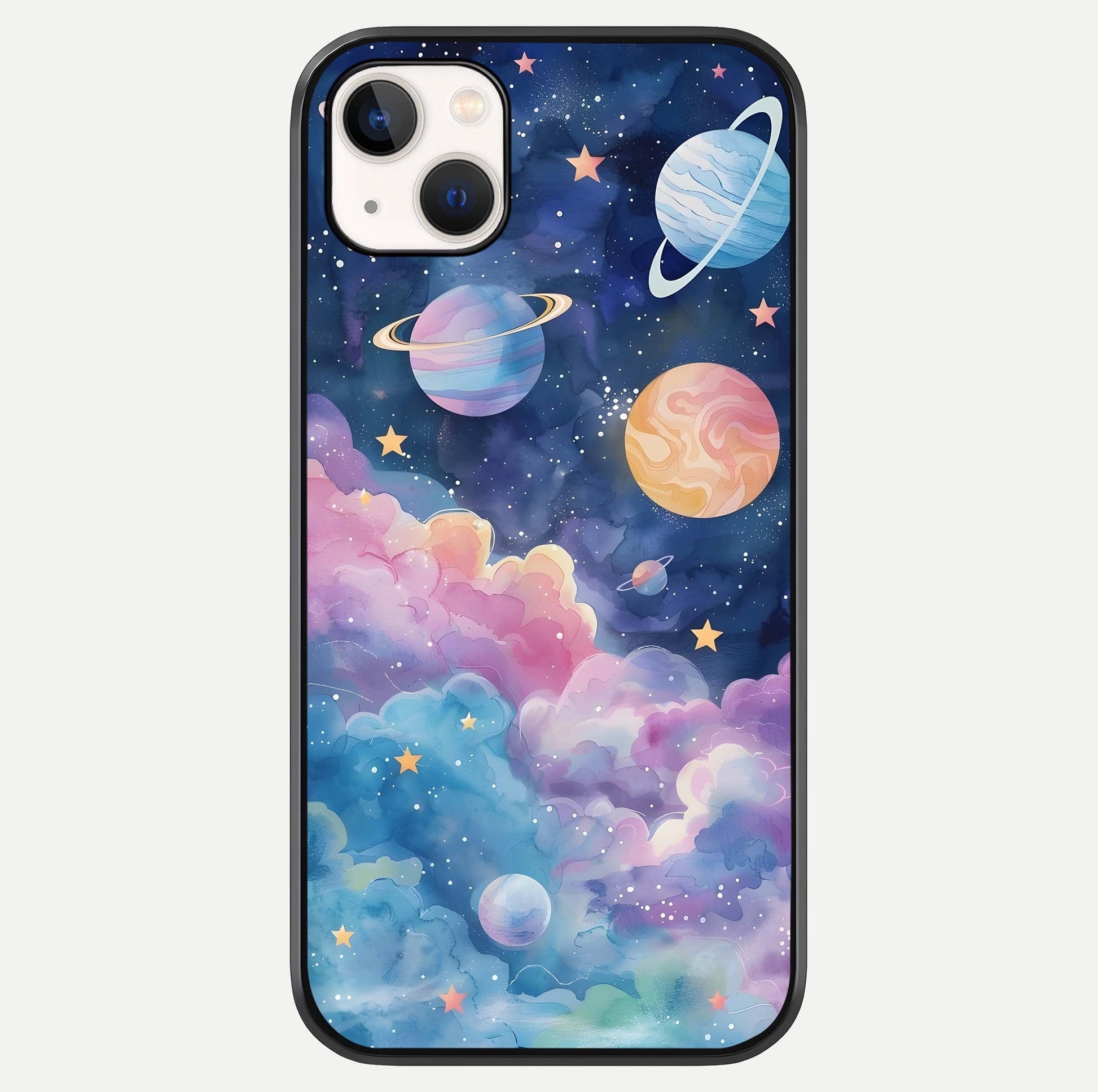 Cosmic Planet Dreams Glass Case For iPhone 14 Plus by Custom World