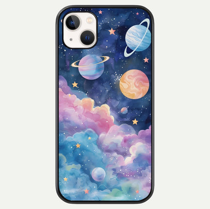 Cosmic Planet Dreams Glass Case For iPhone 14 Plus by Custom World
