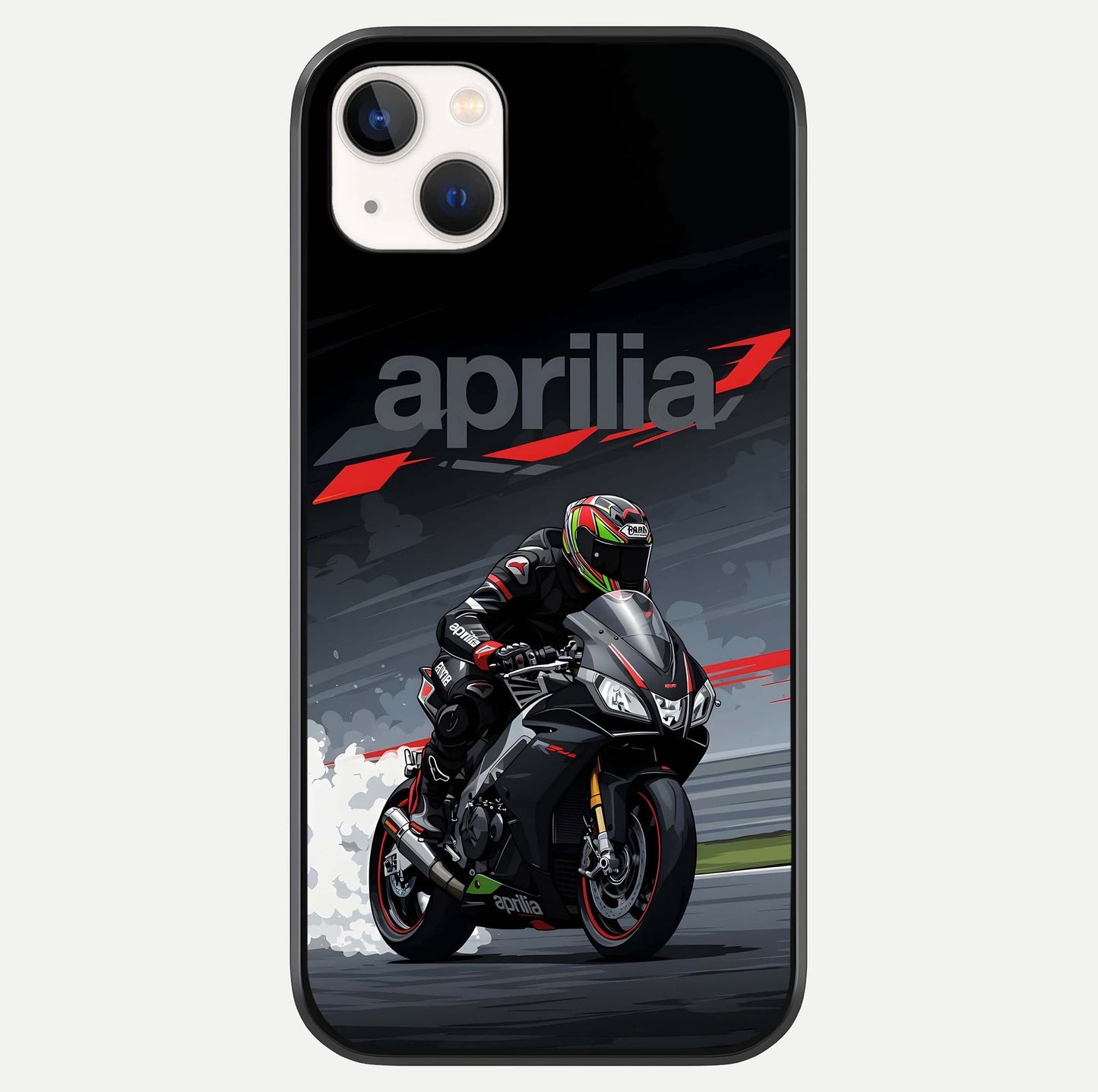 Dark Aprilla Glass Case For iPhone 14 Plus by Custom World