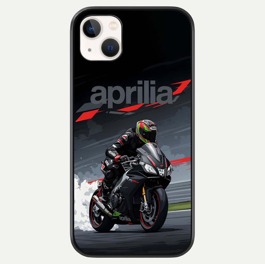 Dark Aprilla Glass Case For iPhone 14 Plus by Custom World