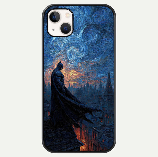Dark Knight Dusk Glass Case For iPhone 14 Plus by Custom World