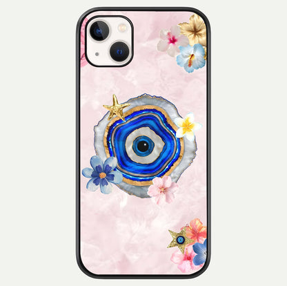 Divine Aura Bloom Glass Case For iPhone 14 Plus by Custom World
