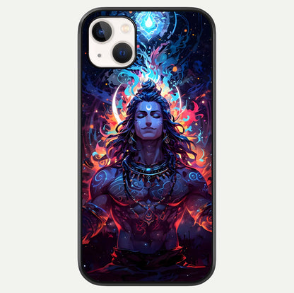 Divine Fire Shiv Glass Case For iPhone 14 Plus by Custom World
