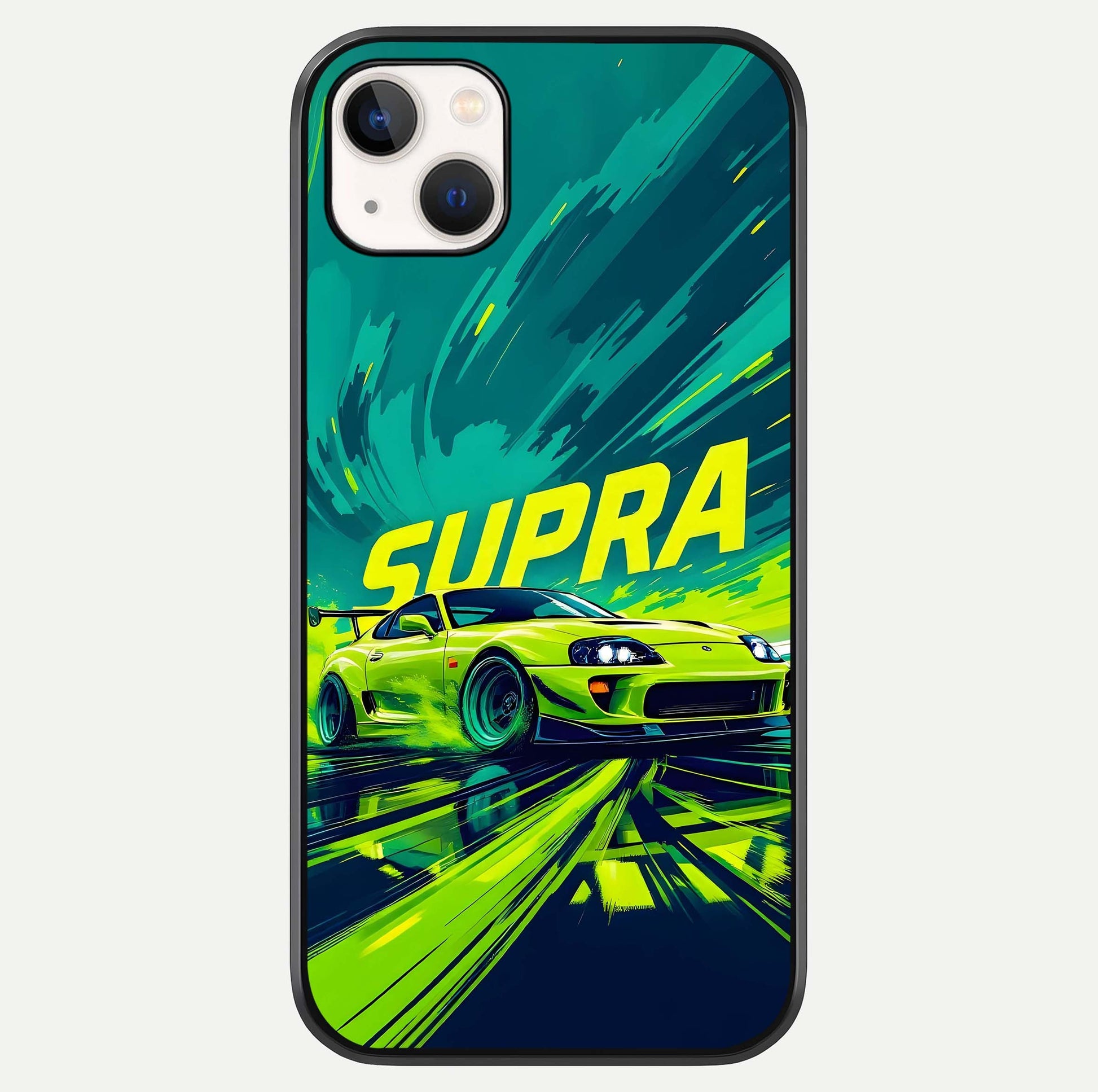 Electric Supra Thunder Glass Case For iPhone 14 Plus by Custom World