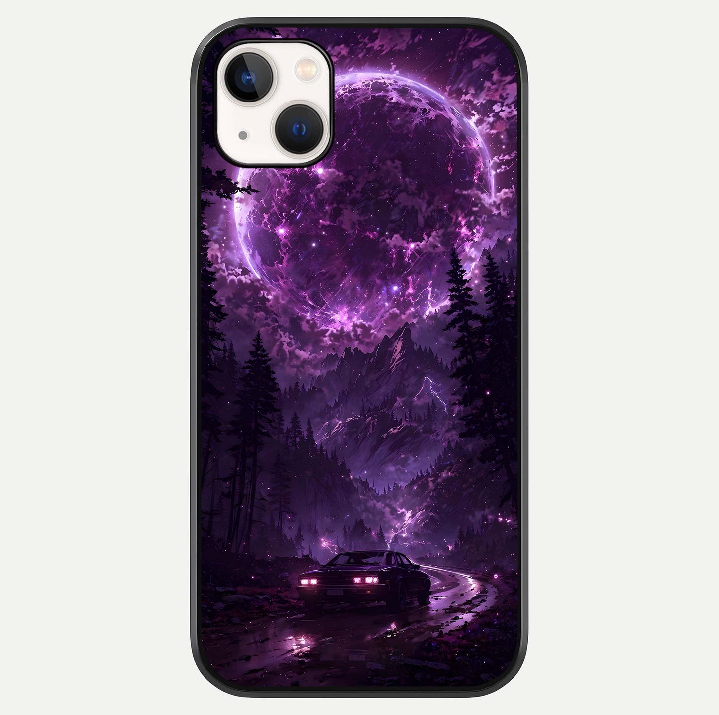 Eternal Cosmic Drive Glass Case For iPhone 14 Plus by Custom World