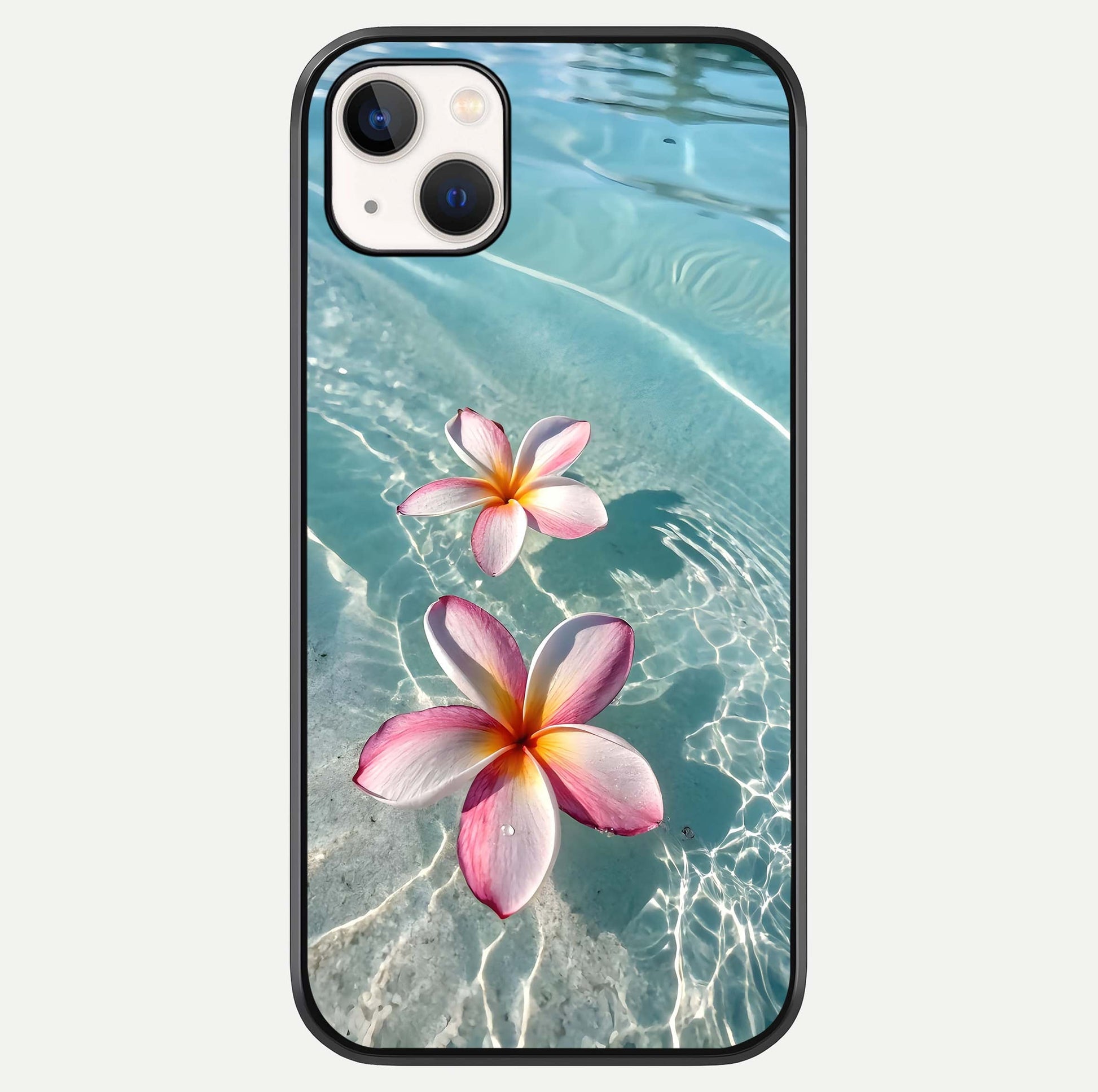 Floating Bloom Bliss Glass Case For iPhone 14 Plus by Custom World