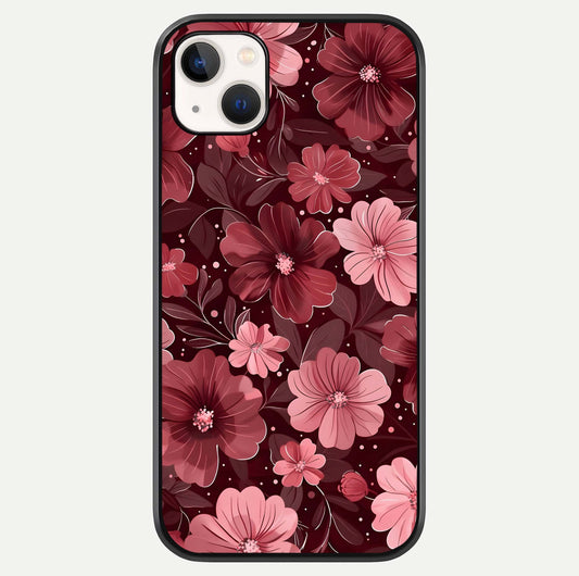 Flower Blush Bloom Glass Case For iPhone 14 Plus by Custom World