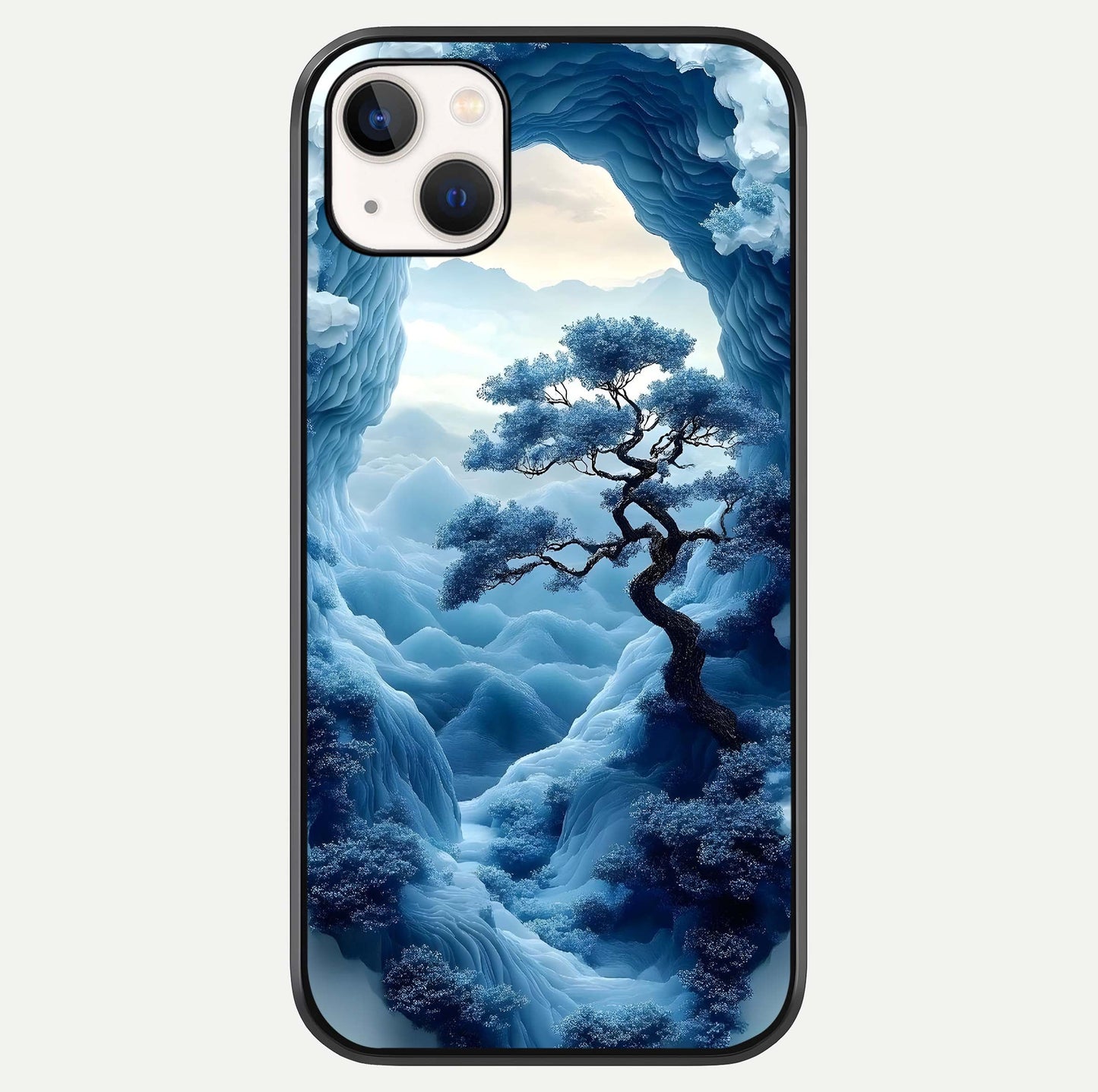 Frozen Serenity Gate Glass Case For iPhone 14 Plus by Custom World