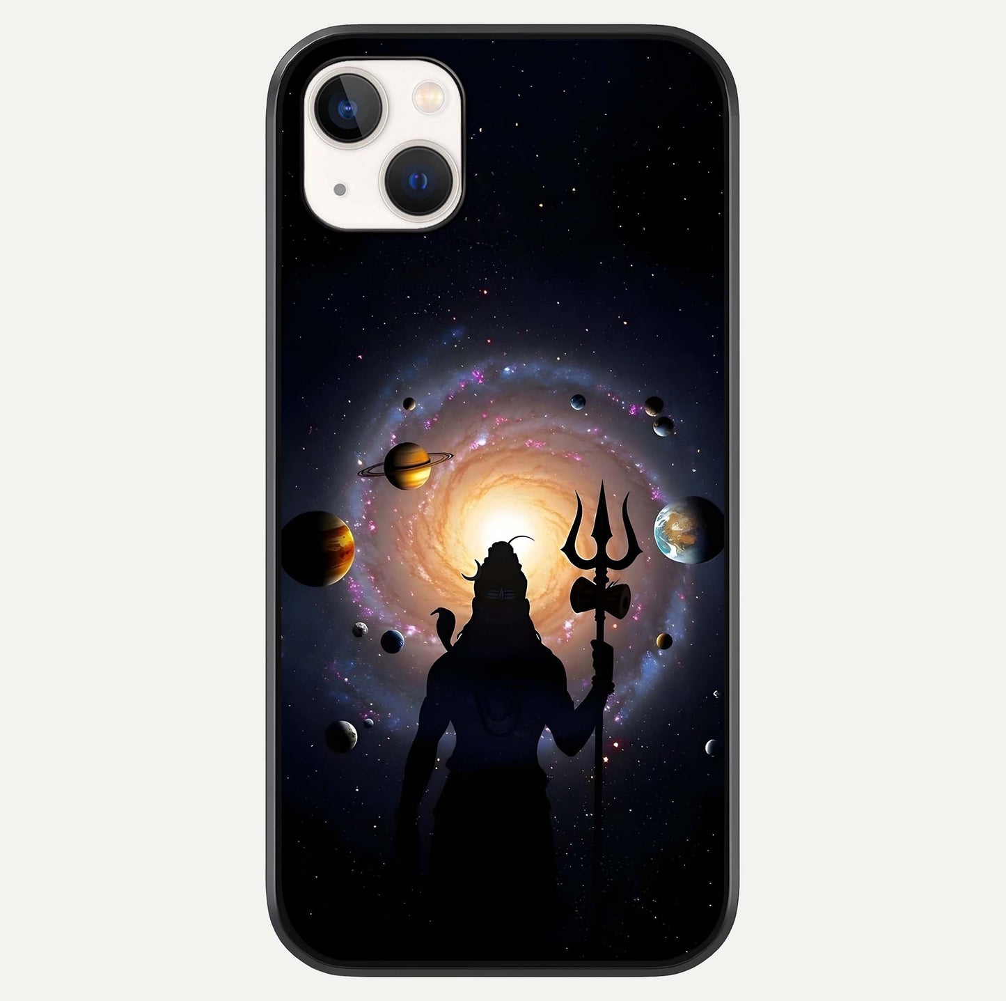 Galactic Shiva Vision Glass Case For iPhone 14 Plus by Custom World