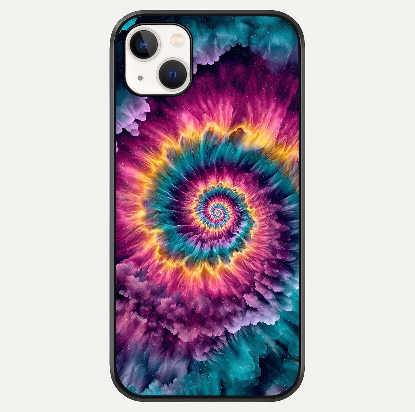 Galactic Spiral Burst Glass Case For iPhone 14 Plus by Custom World