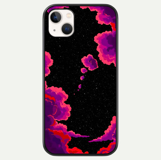 Galaxy Dream Frame Glass Case For iPhone 14 Plus by Custom World