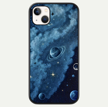 Galaxy Dream Space Glass Case For iPhone 14 Plus by Custom World