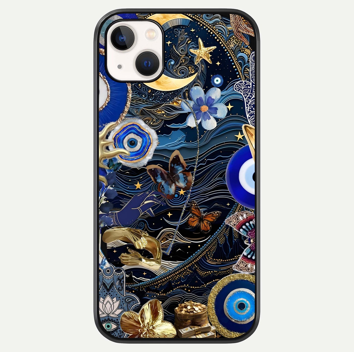 Golden Moon Magic Glass Case For iPhone 14 Plus by Custom World