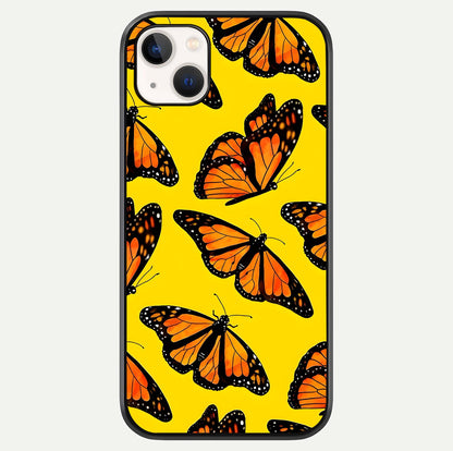 Golden Wing Flight Glass Case For iPhone 14 Plus by Custom World
