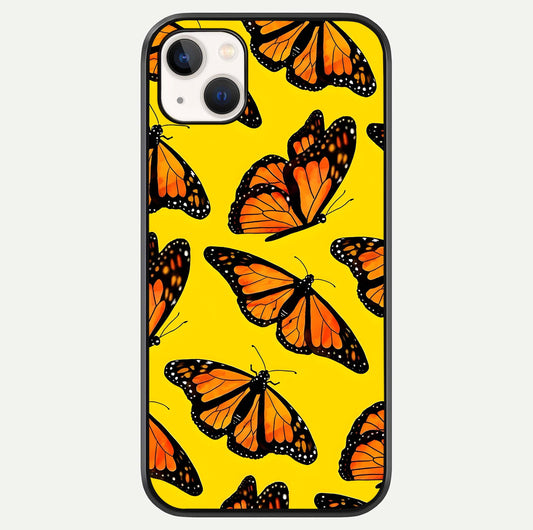 Golden Wing Flight Glass Case For iPhone 14 Plus by Custom World