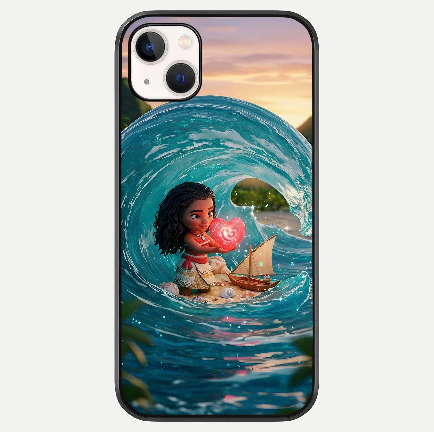 Heart of Ocean Glass Case For iPhone 14 Plus by Custom World