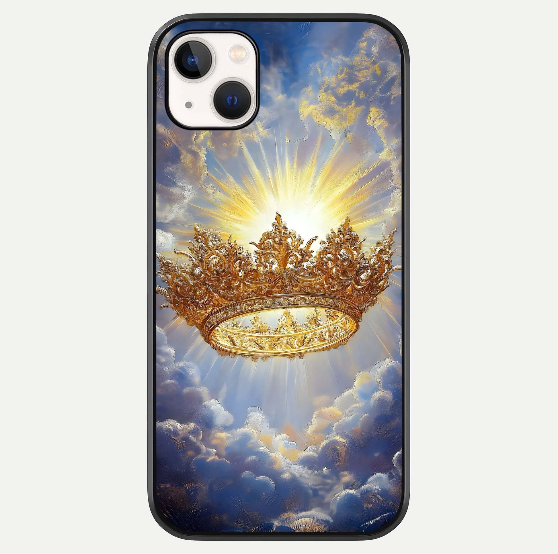 Heavenly Crown Light Glass Case For iPhone 14 Plus by Custom World