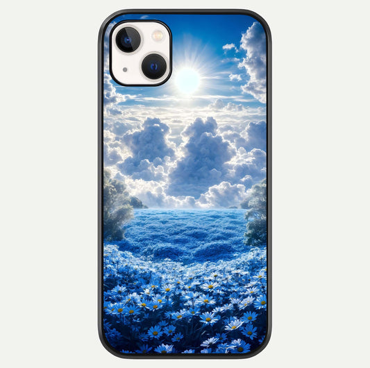 Heavenly Daisy Horizon Glass Case For iPhone 14 Plus by Custom World