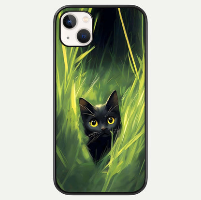 Hidden Cat Whisper Glass Case For iPhone 14 Plus by Custom World