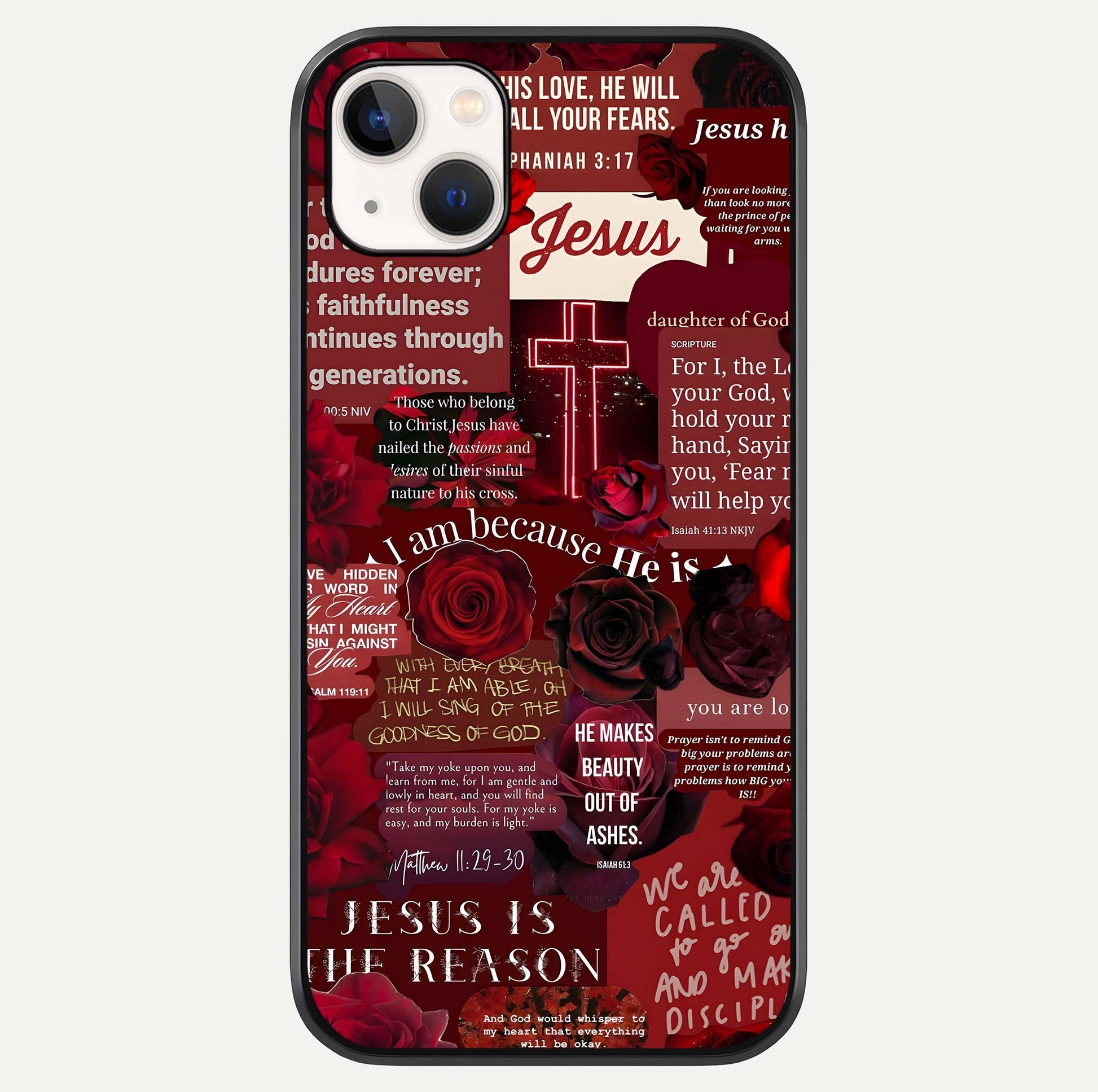 Jesus Love Heals Glass Case For iPhone 14 Plus by Custom World