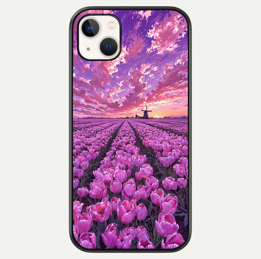 Lavender Dream Skies Glass Case For iPhone 14 Plus by Custom World