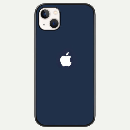 Minimal Apple Night Glass Case For iPhone 14 Plus by Custom World