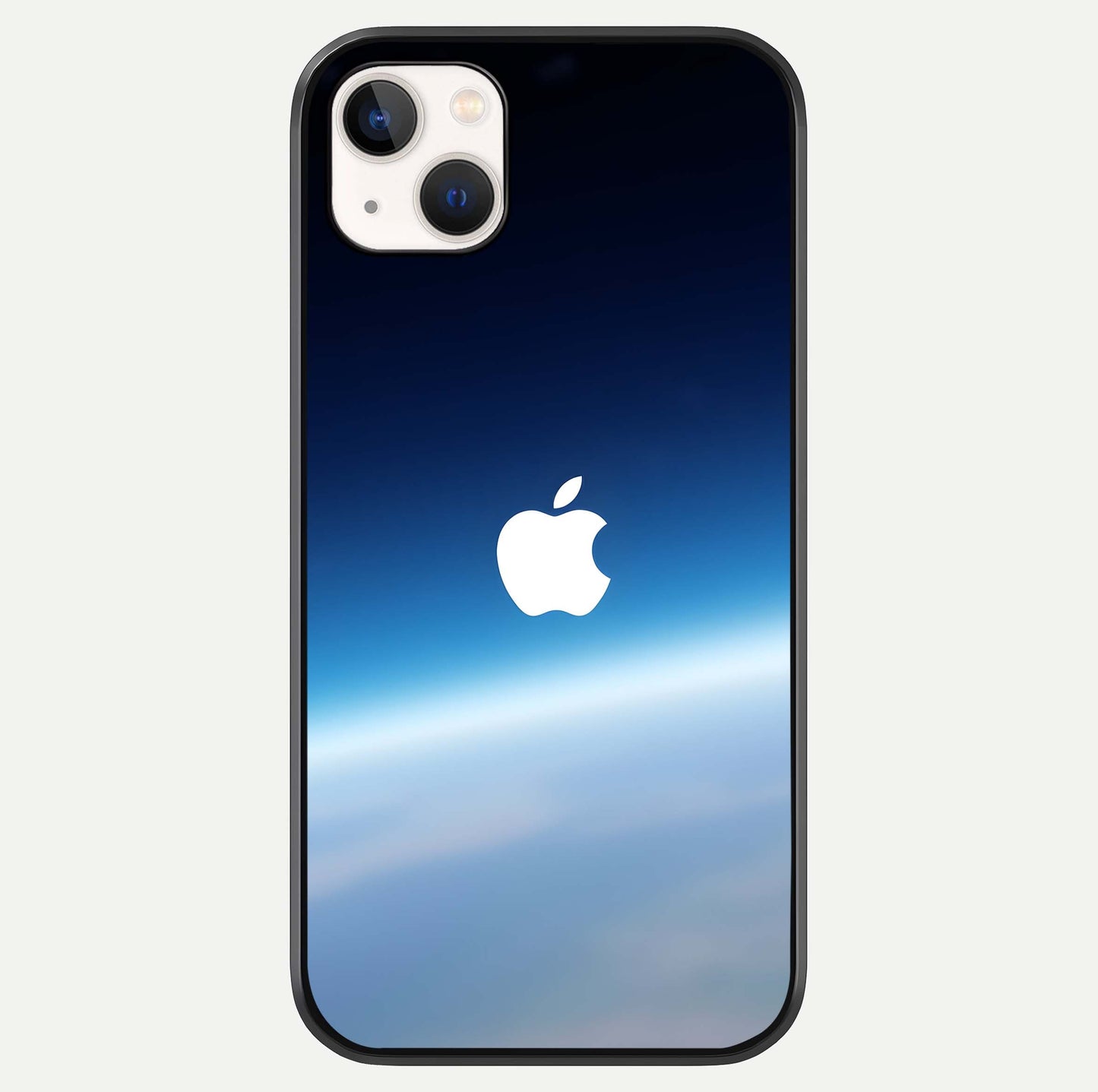 Minimal Apple Sky Glass Case For iPhone 14 Plus by Custom World