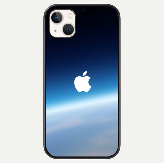 Minimal Apple Sky Glass Case For iPhone 14 Plus by Custom World