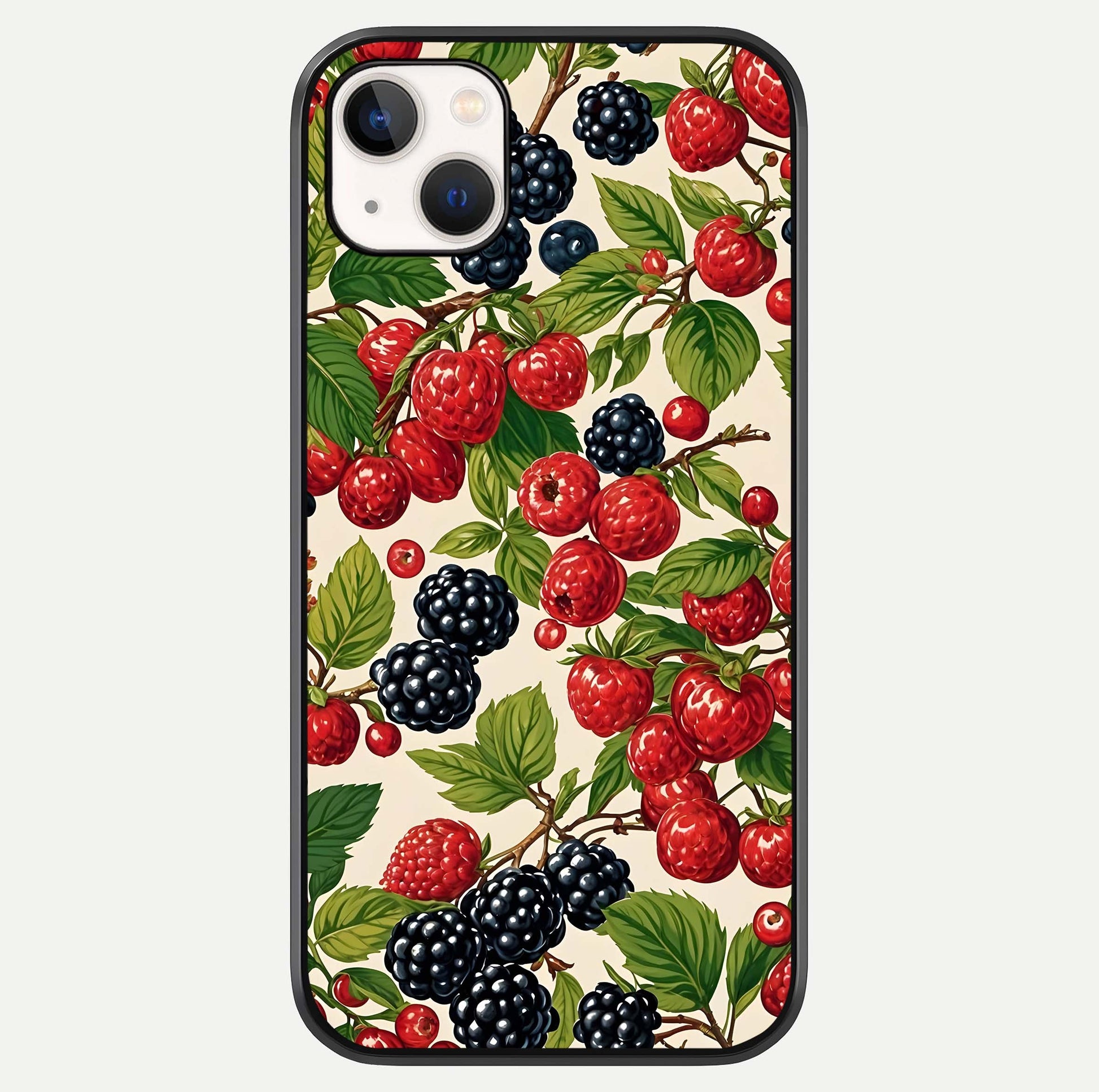 Mixed Berry Collage Glass Case For iPhone 14 Plus by Custom World