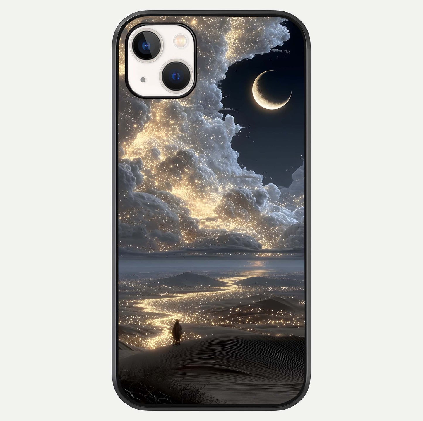 Moonlight Spark Path Glass Case For iPhone 14 Plus by Custom World