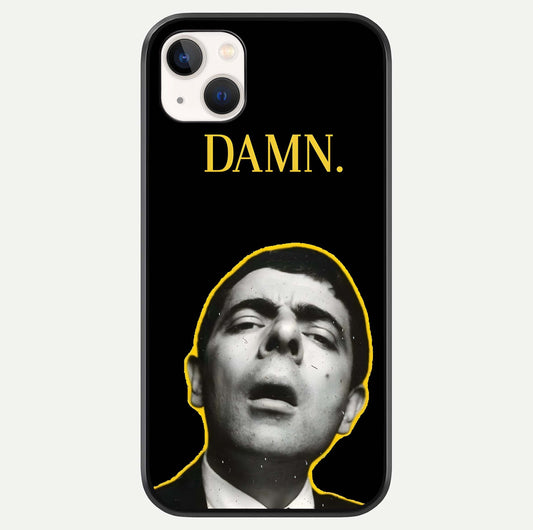 Mr Bean Damn Glass Case For iPhone 14 Plus by Custom World
