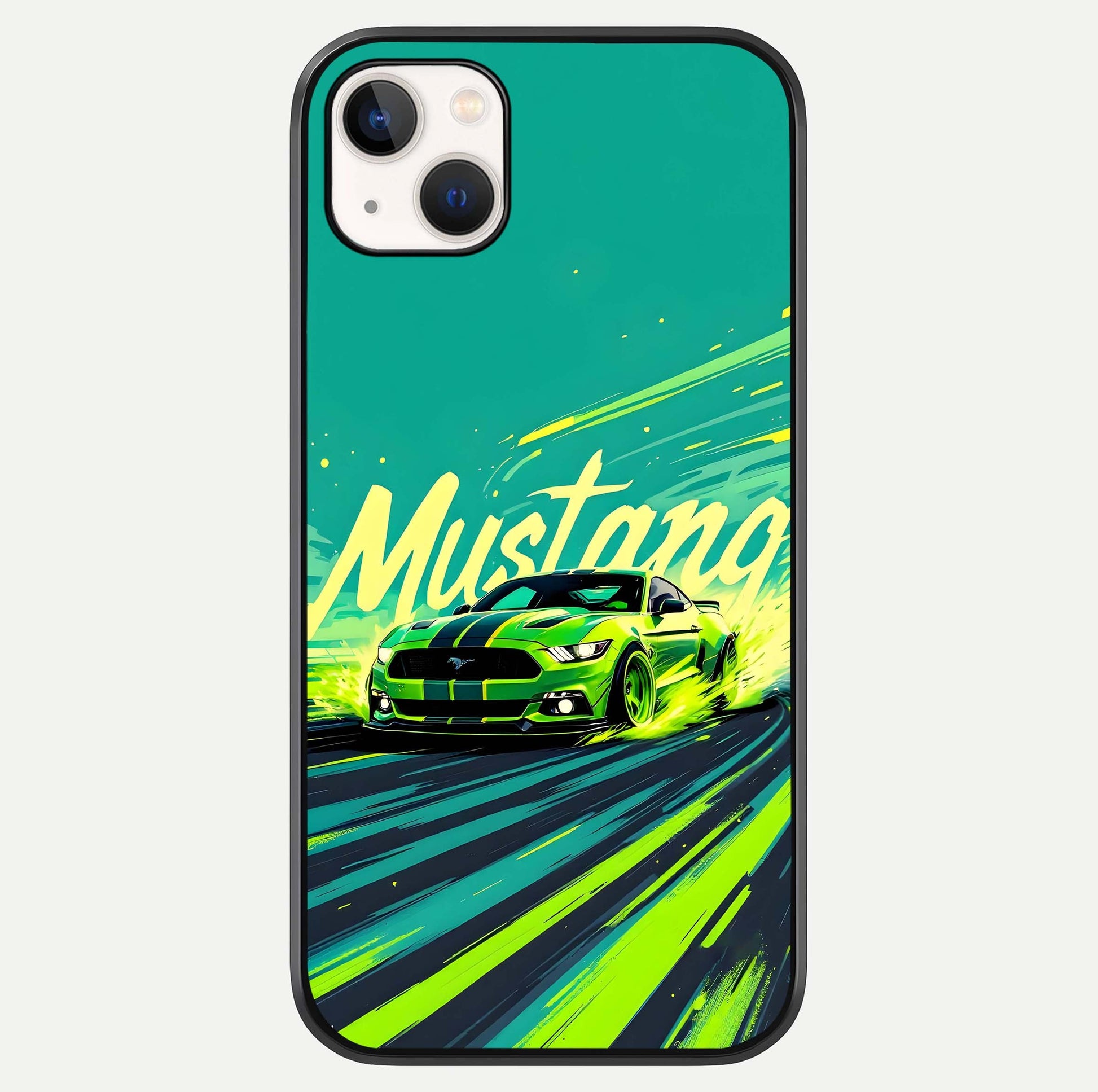 Mustang Bang Glass Case For iPhone 14 Plus by Custom World