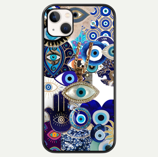 Mystic Charm Eye Glass Case For iPhone 14 Plus by Custom World