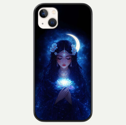 Mystic Moon Queen Glass Case For iPhone 14 Plus by Custom World