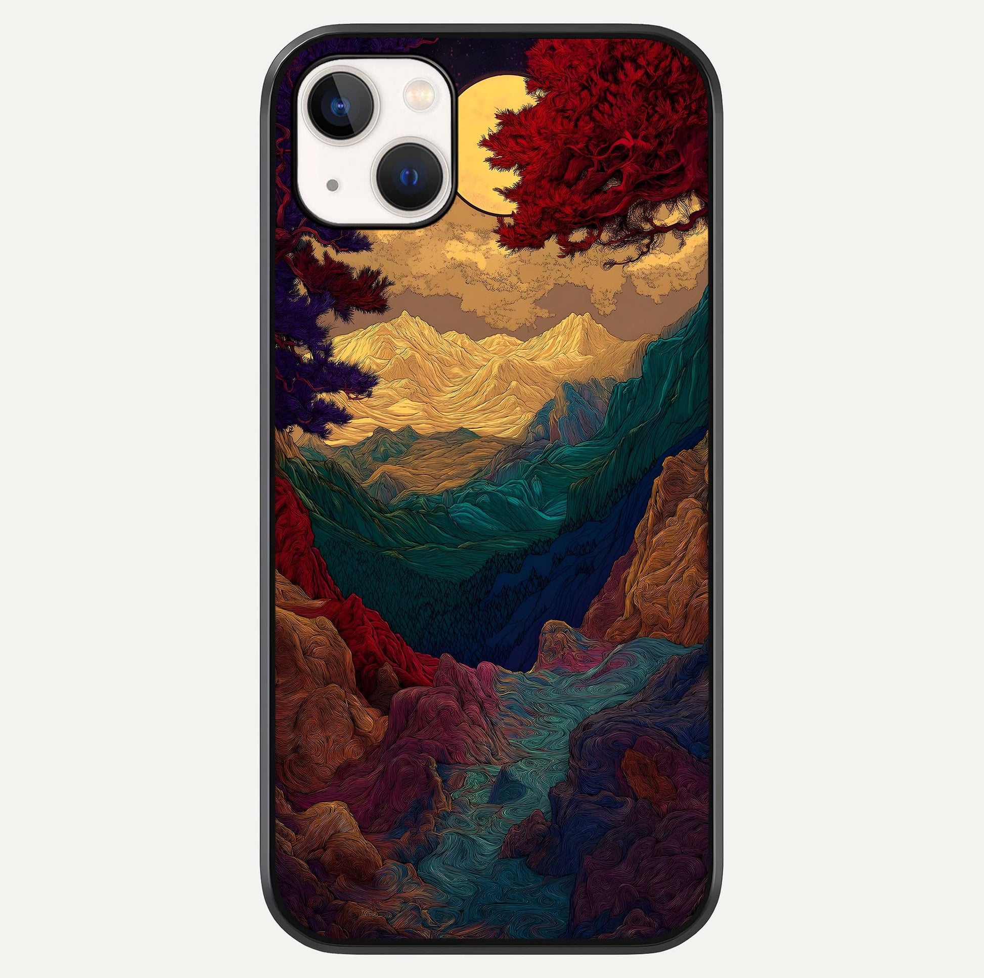 Mystic Valley Light Glass Case For iPhone 14 Plus by Custom World