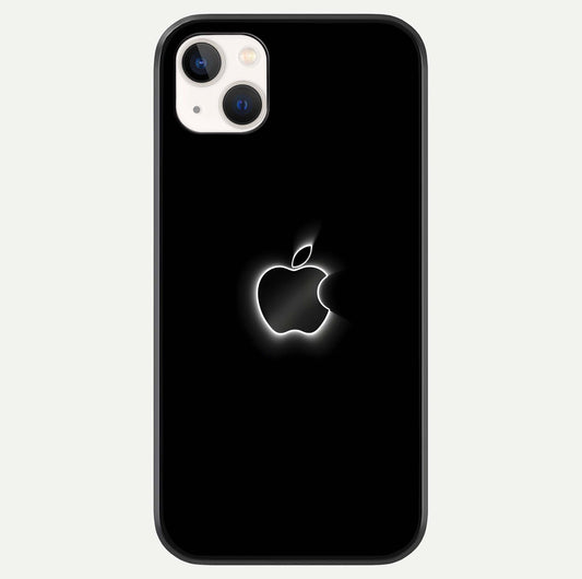 Neon Apple Glow Glass Case For iPhone 14 Plus by Custom World