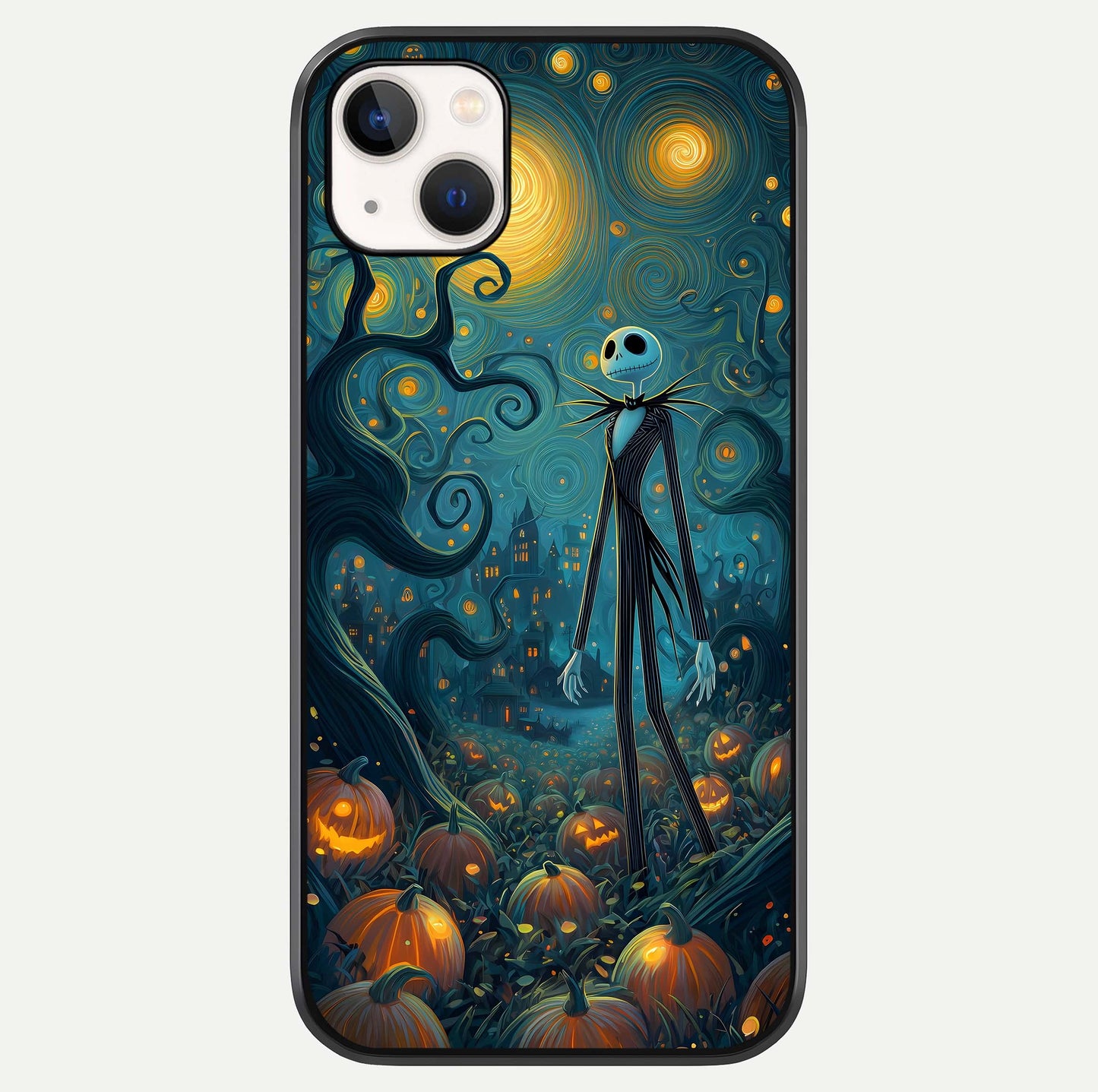 Pumpkin Moonlight Tale Glass Case For iPhone 14 Plus by Custom World