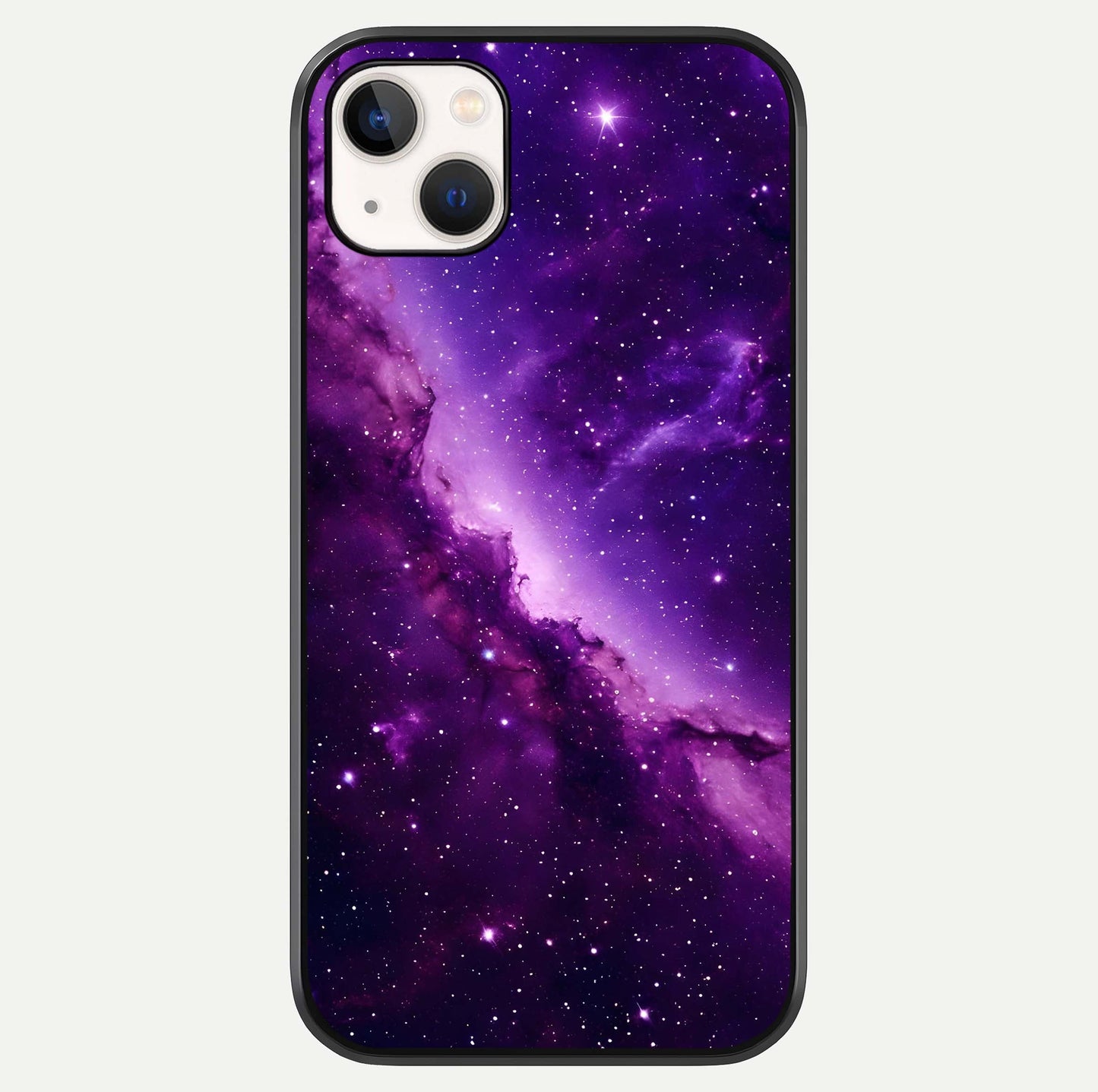 Purple Shade Sky Glass Case For iPhone 14 Plus by Custom World
