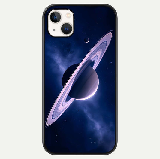 Saturn Ring Mystique Glass Case For iPhone 14 Plus by Custom World