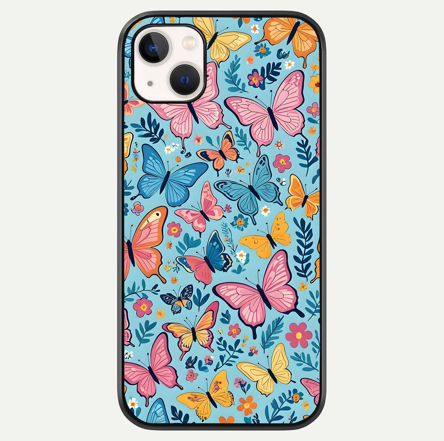 Spring Wing Garden Glass Case For iPhone 14 Plus by Custom World