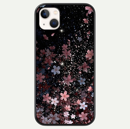 Starlit Flower Dreams Glass Case For iPhone 14 Plus by Custom World