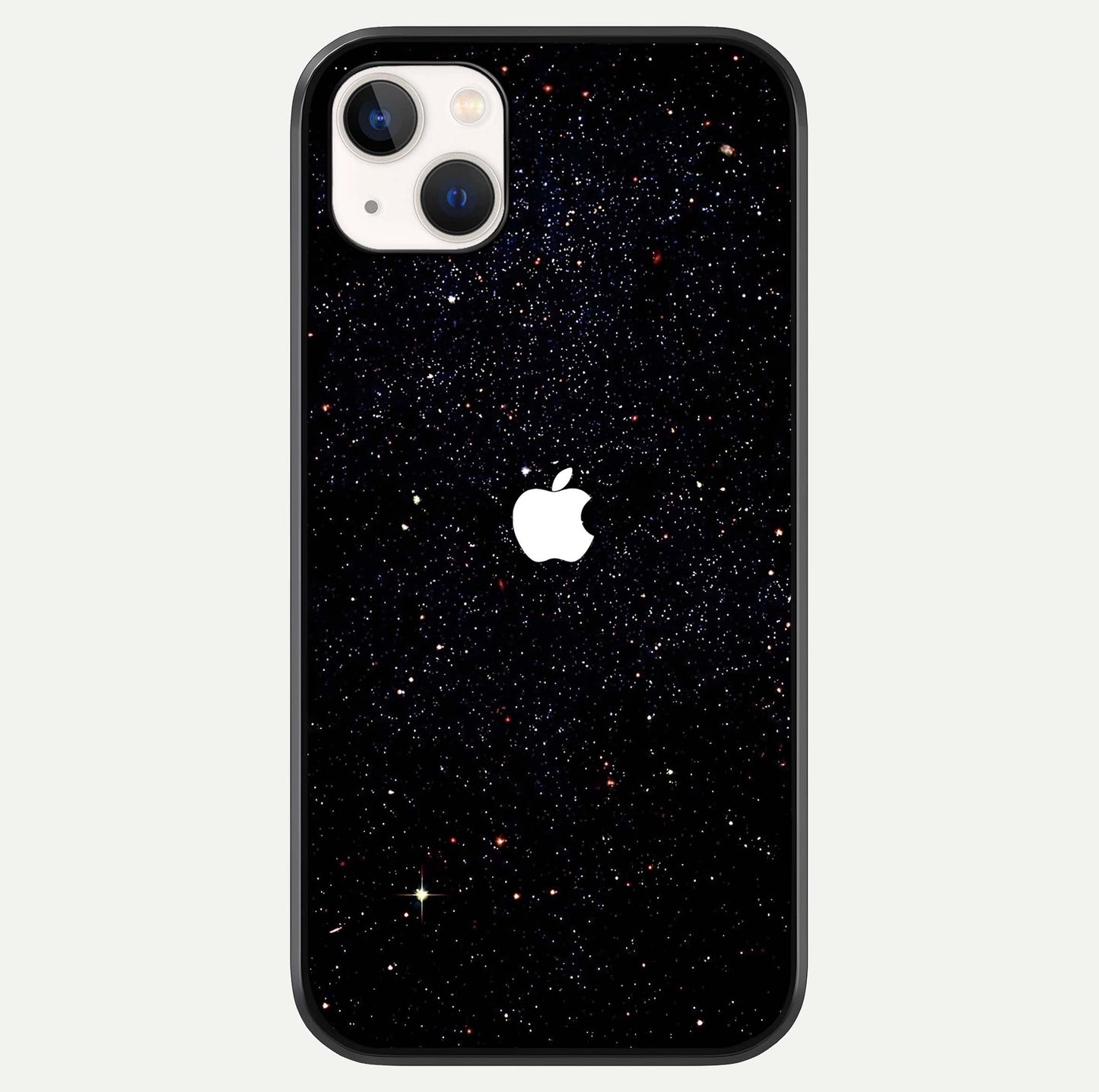 Starry Apple Galaxy Glass Case For iPhone 14 Plus by Custom World