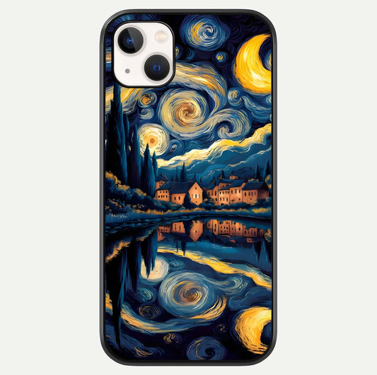 Starry Sky Serenity Glass Case For iPhone 14 Plus by Custom World