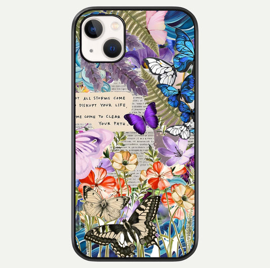 Storm Path Bloom Glass Case For iPhone 14 Plus by Custom World
