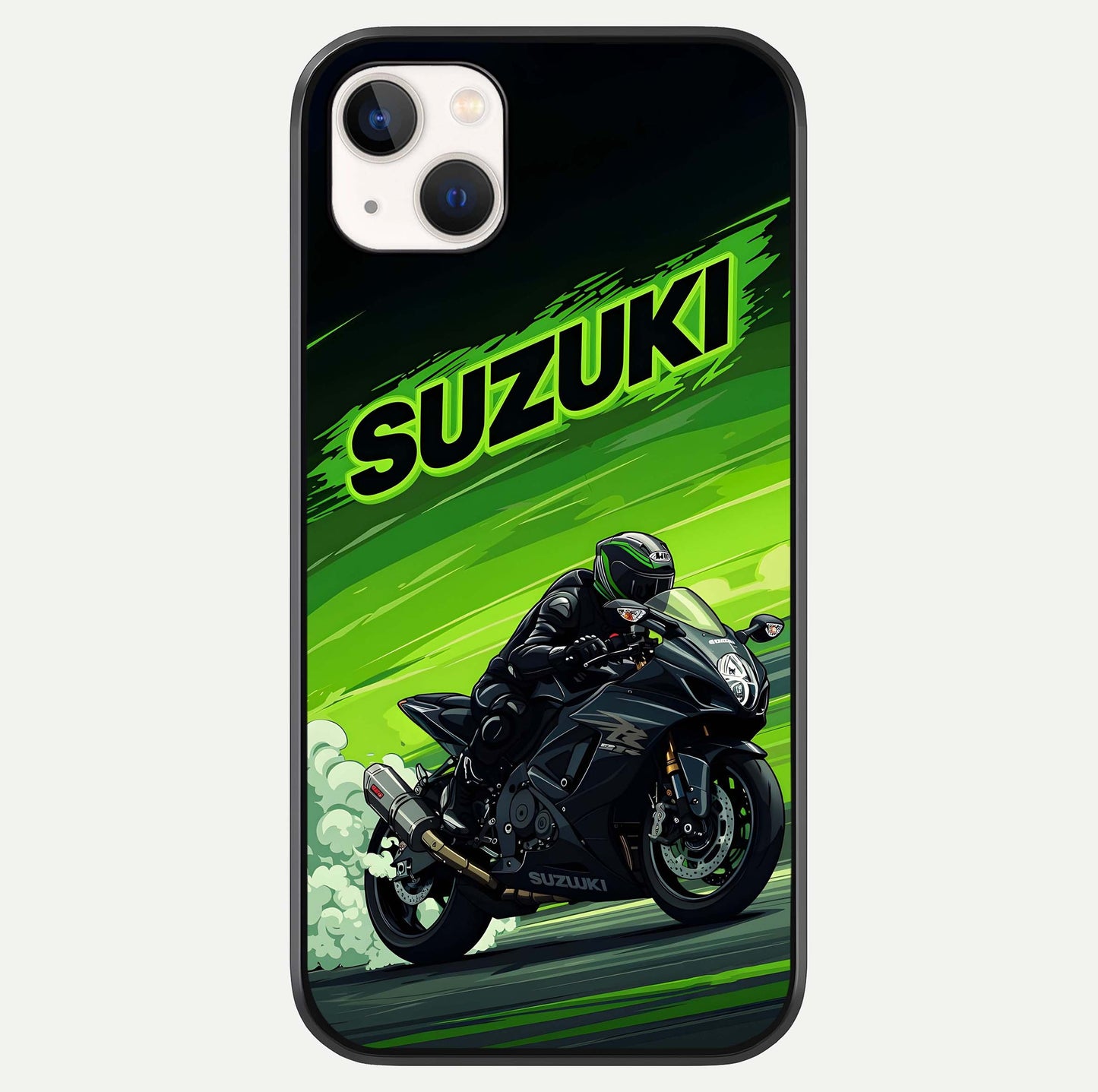 Suzuki Speed Beast Glass Case For iPhone 14 Plus by Custom World
