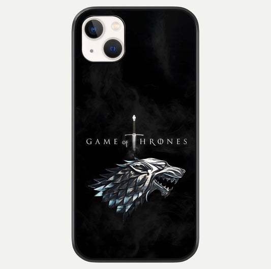 Throne Wolf Legacy Glass Case For iPhone 14 Plus by Custom World