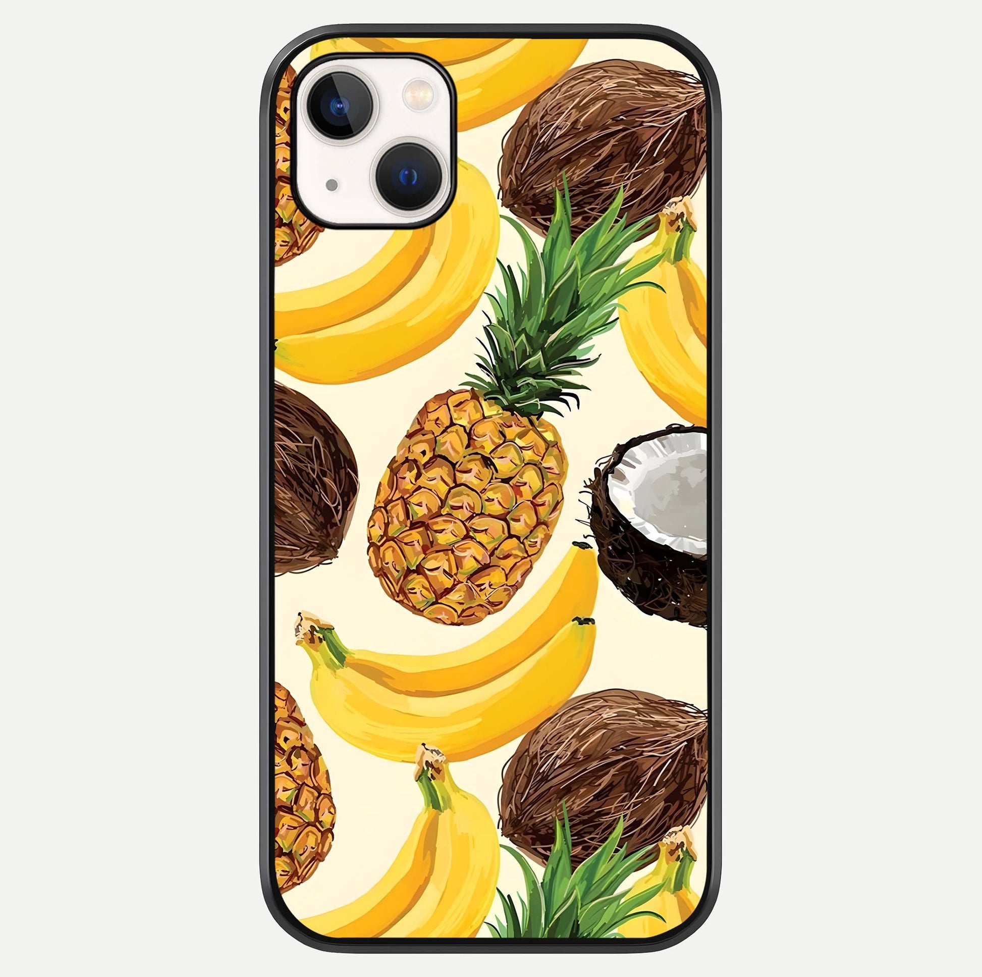 Tropical Fruit Mood Glass Case For iPhone 16 Pro by Custom World