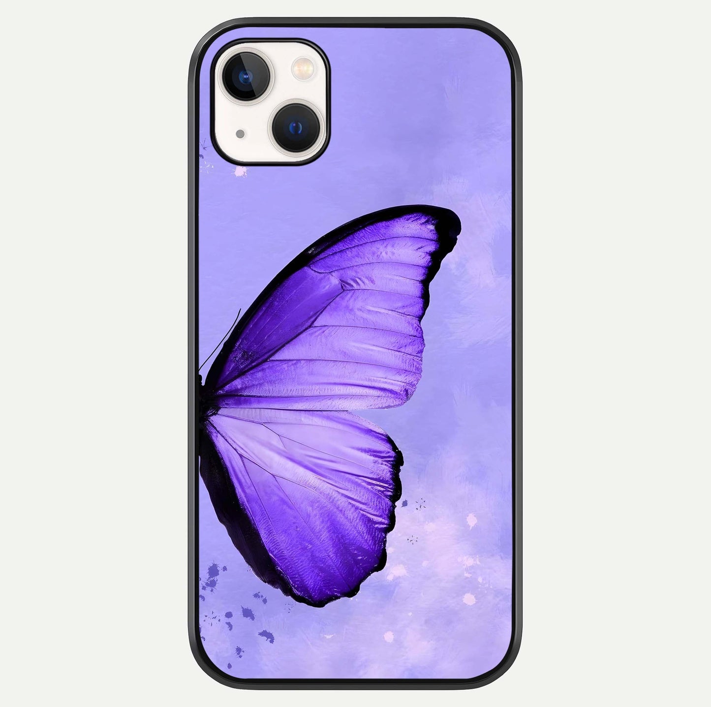 Violet Dream Wing Glass Case For iPhone 16 Pro by Custom World