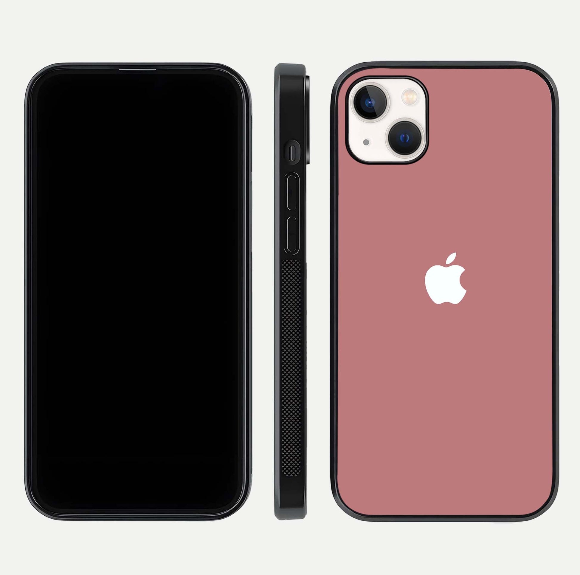 Apple Harmony Glass Case for iPhone 16 Pro front and back mockup showing harmony pattern and clean edge design
